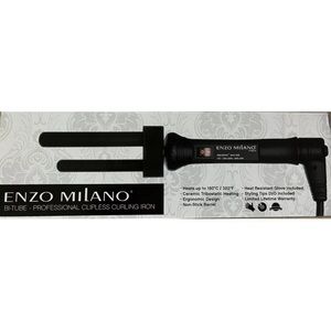 Enzo Milano BI-TUBE 10/13 MM CLIPLESS CURLING IRON